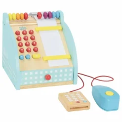 Vilac Caisse enregistreuse en bois et ses accessoires