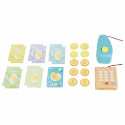 Vilac Caisse enregistreuse en bois et ses accessoires