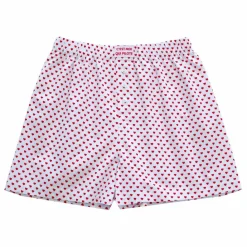 C'est moi qui pilote Caleçon Cœurs | Blanc Sale