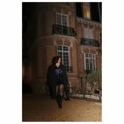 C'est moi qui pilote Caleçon Velours Sequins | Bleu nuit New