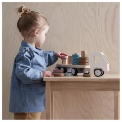 Kid's Concept Camion et anneaux à empiler Multicolore Outlet