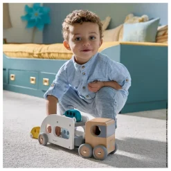 Janod Garages, Circuits|Camion Porte-autos et ses 3 véhicules