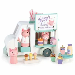 New Tender Leaf Toys Camionette à milkshake Kitty Multicolore