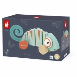 Janod Jouets D'Éveil|Caméleon à tirer Tropik