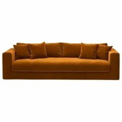 Panac Edition Canapé 3 places Bellechasse light en velours gratté - 240 cm |