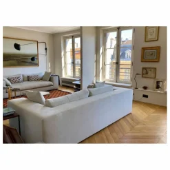 Sale Panac Edition Canapé 4 places Bellechasse en velours gratté - 275 cm | Gris anthracite