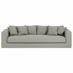 Sale Panac Edition Canapé 3 places Bellechasse light en coton et lin - 240 cm | Gris