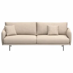 Panac Edition Canapé 3 places Isly en tissu chiné - 205 cm Naturel Hot