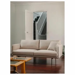 Panac Edition Canapé 3 places Isly en tissu chiné - 205 cm Naturel Hot