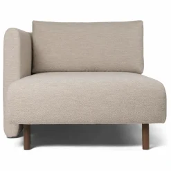 Ferm Living Canapé Dase bouclé méridienne gauche | Beige Clearance