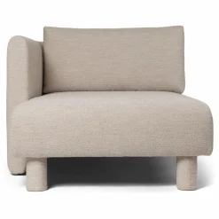 Ferm Living Canapé Dase bouclé méridienne gauche | Beige Clearance