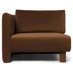 Ferm Living Canapé Dase velours module gauche | Marron Online