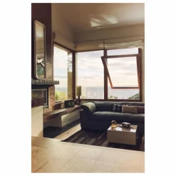 Discount HKliving Canapé en lin 3 places Nomad | Vert kaki