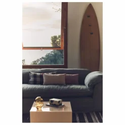 Discount HKliving Canapé en lin 3 places Nomad | Vert kaki