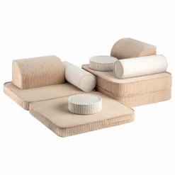 Enfant Wigiwama Chaises Enfant|Canapé modulable en velours côtelé |