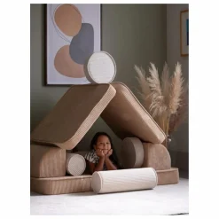 Enfant Wigiwama Chaises Enfant|Canapé modulable en velours côtelé |