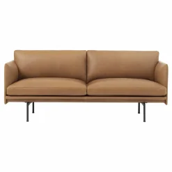 Muuto Canapé Outline en cuir 2 places | Cognac Best