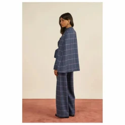 Maria de la Orden Cape Clery Carreaux Laine | Violet Best