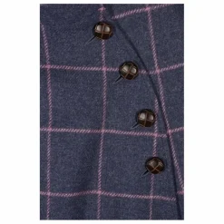 Maria de la Orden Cape Clery Carreaux Laine | Violet Best