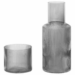 Ferm Living Carafe Ripple Set - 500 ml | Gris Sale