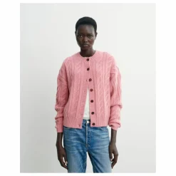 Femme Bompard Cardigan Ample Maxi Torsades Cachemire |