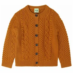 Discount FUB Cardigan Aran Laine de Mérinos | Rouille