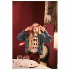 birinit Cardigan Austrian | Bleu gris