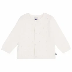 Petit Bateau Cardigan Benga Coton Bio | Blanc Online