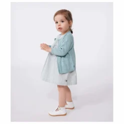 Discount Petit Bateau Cardigan Benga Coton Bio | Sauge