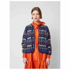 Online Bobo Choses Cardigan Laine et Fibres Recyclées - Collection Femme | Bleu marine