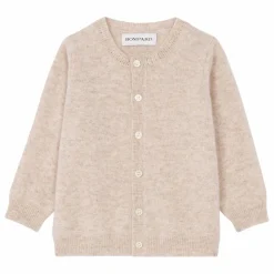 Best Bompard Cardigan Cachemire Mini | Beige chiné