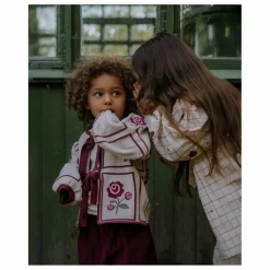 Online Fliink Cardigan Charlotte Fleurs Coton Bio | Ecru