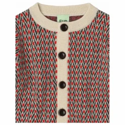 FUB Cardigan Chevrons Laine de Mérinos | Ecru Hot