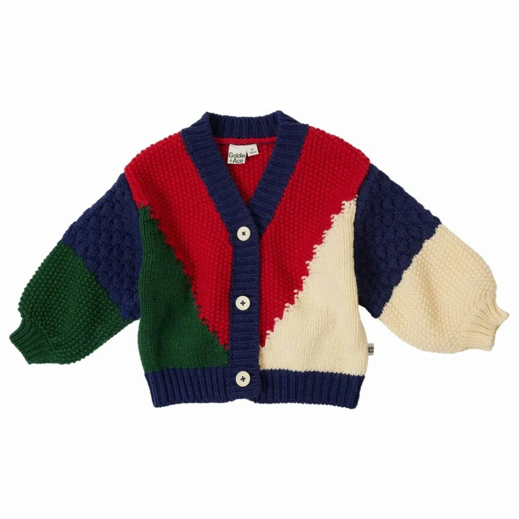 Enfant Goldie + Ace Pulls, Gilets|Pulls, Gilets|Cardigan Color Block |
