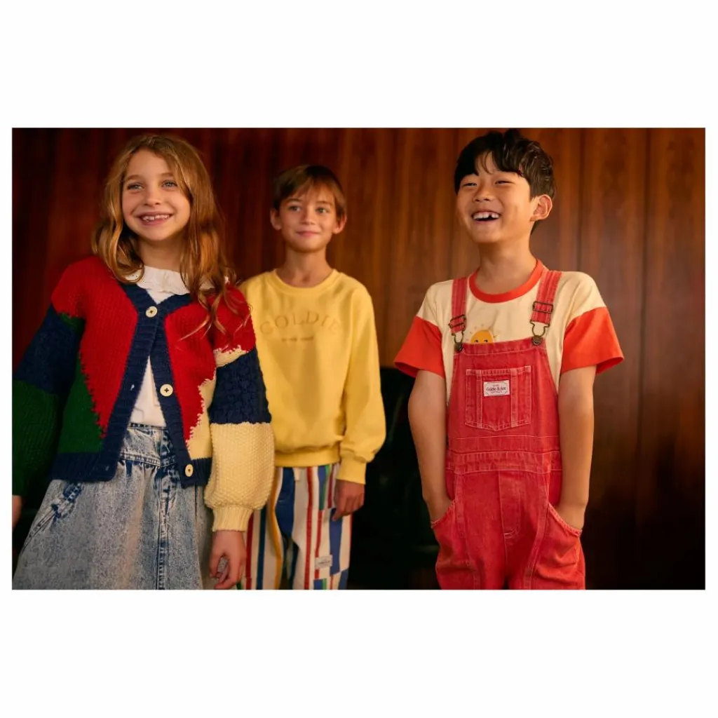 Enfant Goldie + Ace Pulls, Gilets|Pulls, Gilets|Cardigan Color Block |