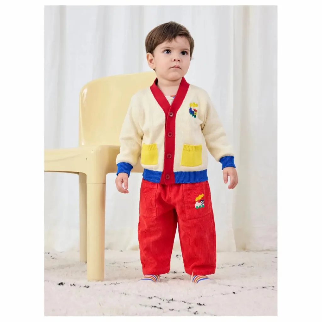 Bobo Choses Pulls, Gilets|Pulls, Gilets|Cardigan Colorblock Train Coton Bio |