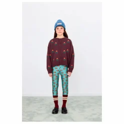 Clearance Tinycottons Cardigan Fleurs Laine | Marron