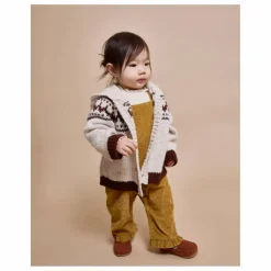 Online Búho Cardigan Folk Laine | Ecru