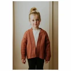 New Yuki Cardigan Franges Coton Bio | Terracotta