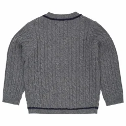Copenhagen Colors Cardigan Grand-père Laine | Gris Discount