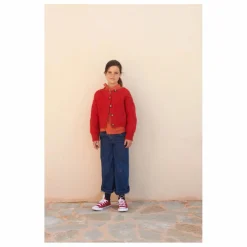 Outlet Longlivethequeen Cardigan Laine Torsadé | Rouge