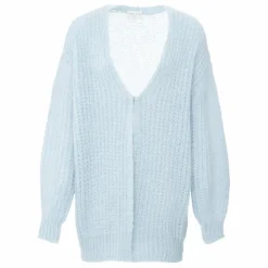 Hot Forte Forte Cardigan Long Mohair | Bleu