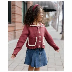 Best Rylee + Cru Cardigan Maille Mini | Bordeaux