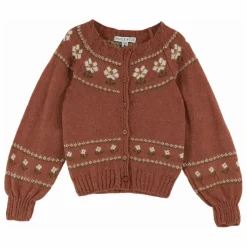 Emile et Ida Cardigan Marguerite Laine | Vieux Rose