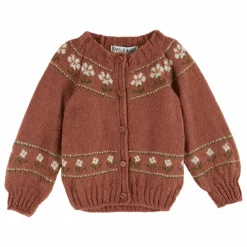Emile et Ida Cardigan Marguerite Laine | Vieux Rose