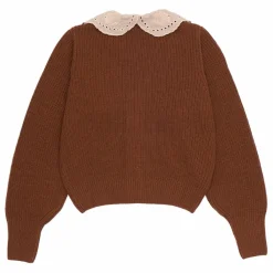 the new society Cardigan New Venera Matières Recyclées | Marron Discount