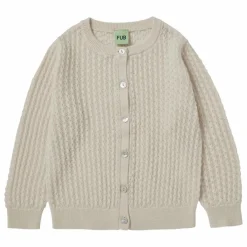 Enfant FUB Pulls, Gilets|Cardigan Pointelle Maille Fine Laine Mérinos |