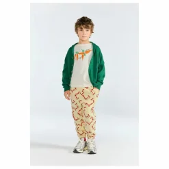 Clearance The Animals Observatory Cardigan Racoon Coton Bio | Vert