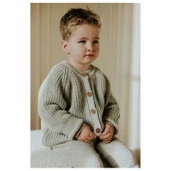 Yuki Cardigan Raglan Coton Bio | Gris Online