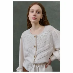 Louise Misha Cardigan Sandya - Collection Femme | Crème Discount